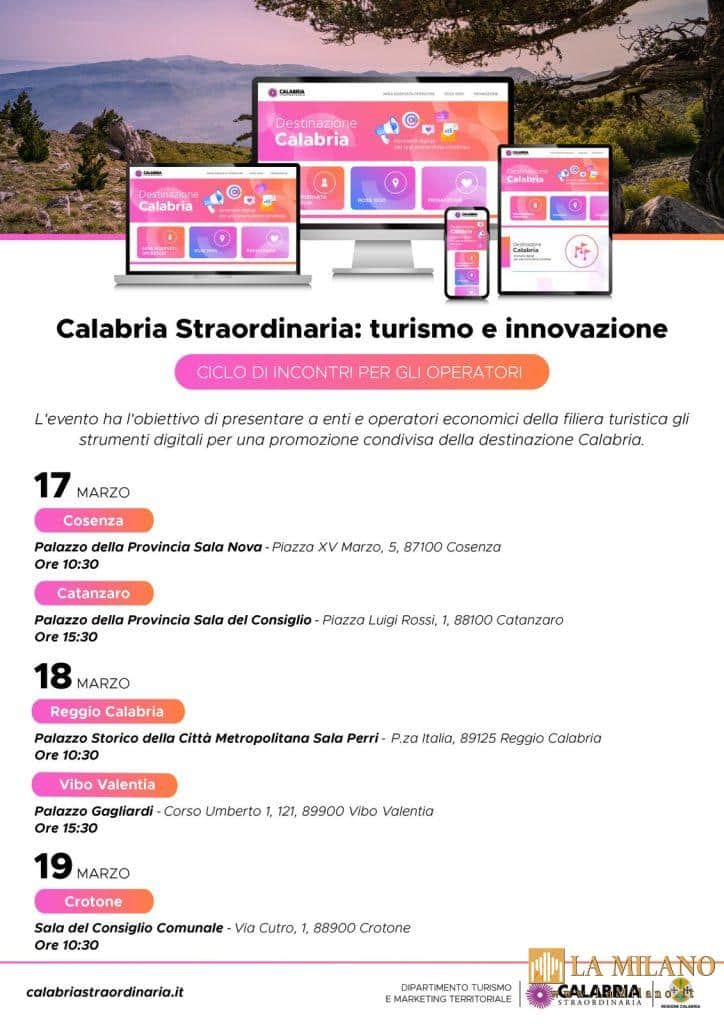 Calabria, al via un ciclo di incontri per la promozione turistica attraverso il marketing digitale