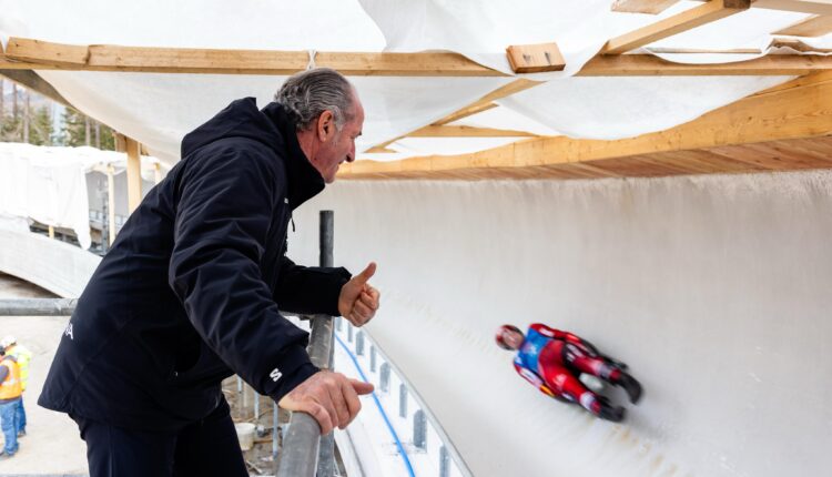 Milano-Cortina 2026: inaugurata la pista da bob Eugenio Monti.