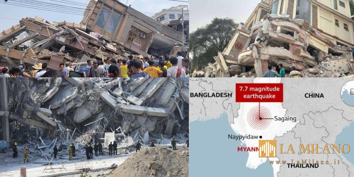 Scossa di magnitudo 7.7 in Myanmar: paura e distruzione nel Sud-Est asiatico