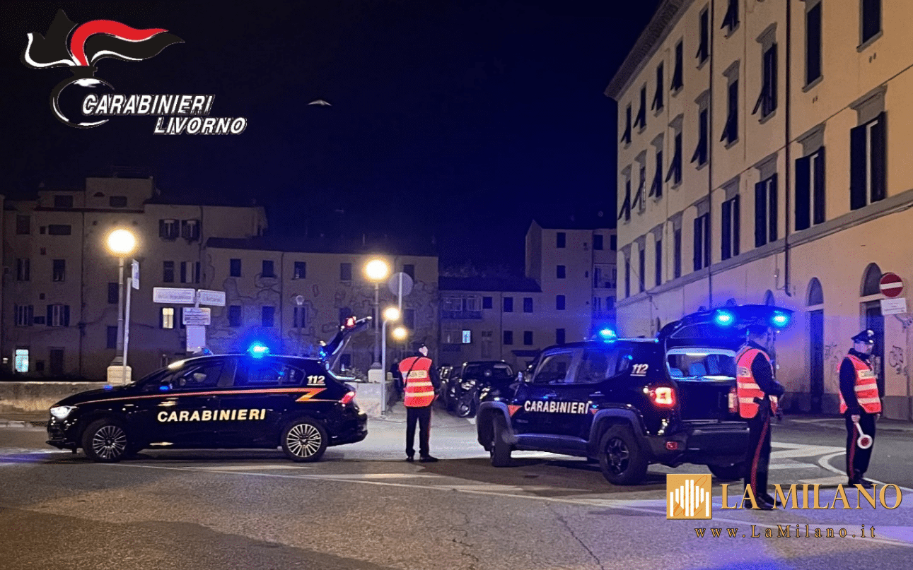 Livorno: I Carabinieri incrementano i controlli. Arrestato un 25enne per spaccio e denunciate 3 persone per guida in stato di ebbrezza