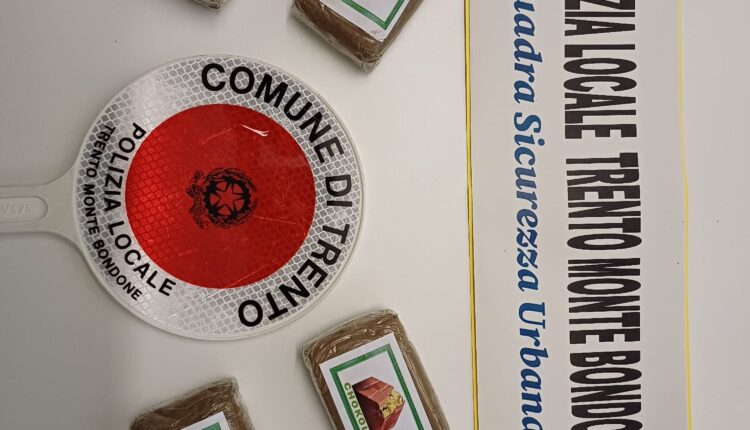 Trento, attività anti-spaccio: nei giorni scorsi Hyper e Boti hanno trovato 700 grammi di hashish, da inizio anno 39 sequestri per quasi 1,5 kg di stupefacenti