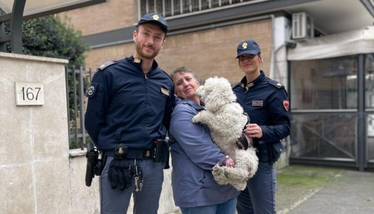 Roma: Salvata dalle fiamme di un incendio dai poliziotti, "Mollichetta" viene riaffidata tra le braccia della sua nuova mamma