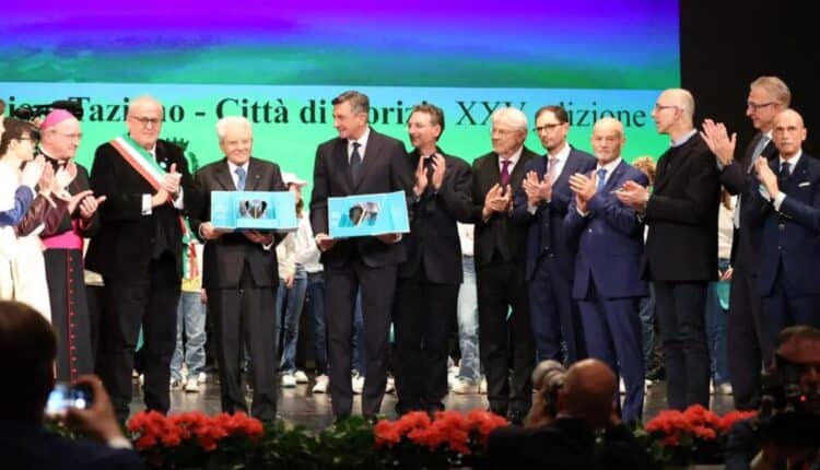 Mattarella e Pahor premiati a Gorizia: il simbolo di cooperazione europea