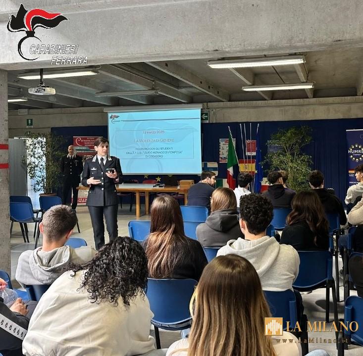 Codigoro: I Carabinieri incontrano gli studenti per parlare di violenza di genere, un'occasione di confronto e sensibilizzazione