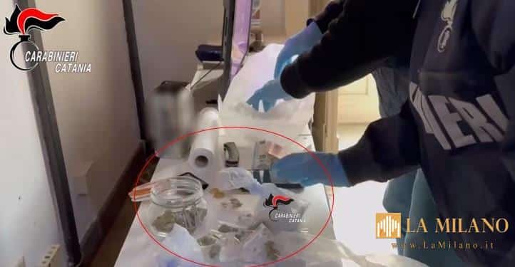 Arrestato spacciatore a Catania: Sequestrati oltre 200 grammi di cocaina e altre droghe