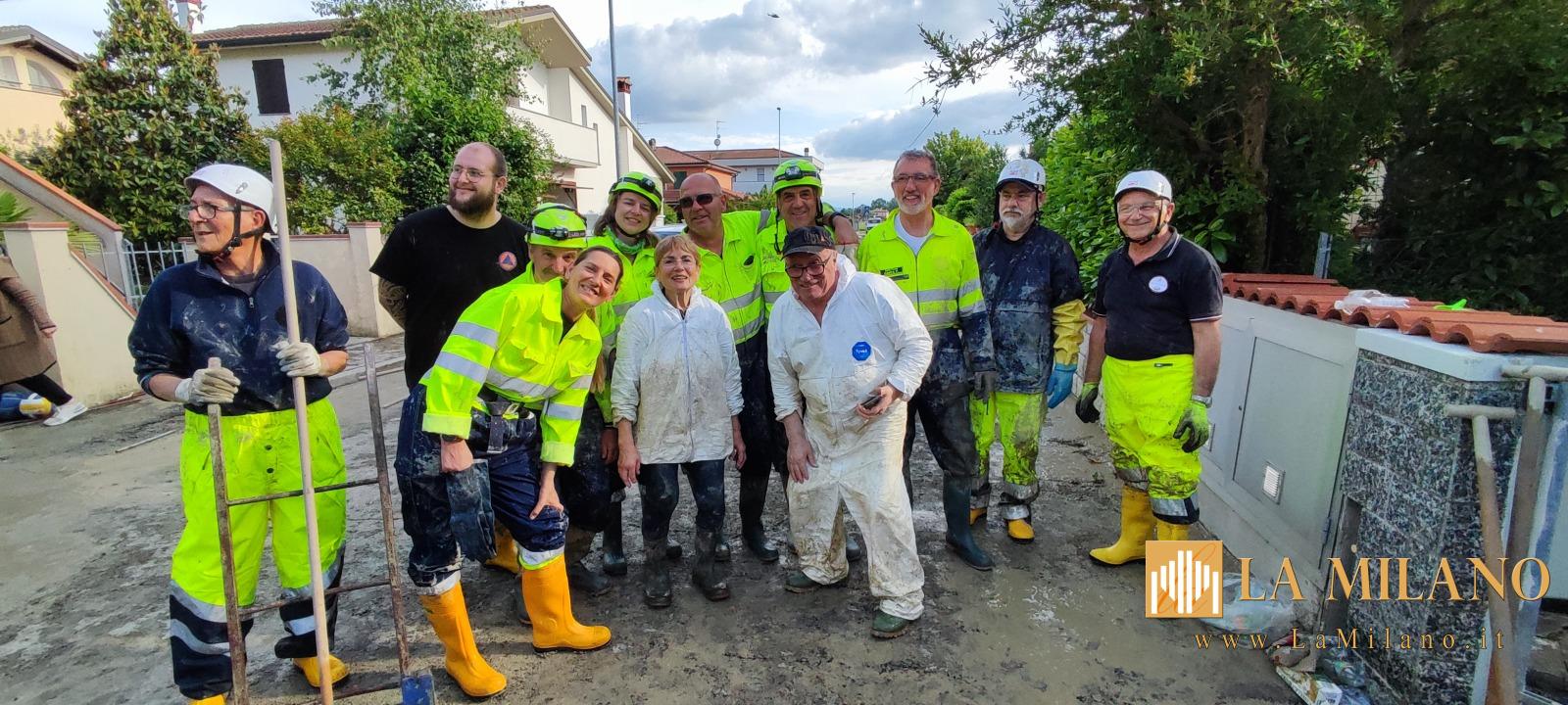 Castel Guelfo di Bologna ringrazia i volontari di Vicenza per l’aiuto nell’alluvione di maggio 2023