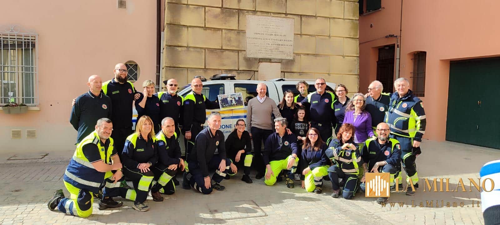 Castel Guelfo di Bologna ringrazia i volontari di Vicenza per l’aiuto nell’alluvione di maggio 2023