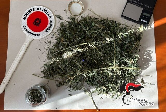 San Giorgio Bigarello: Una coppia litiga e chiama il 112. I Carabinieri trovano oltre 2 etti di droga in casa