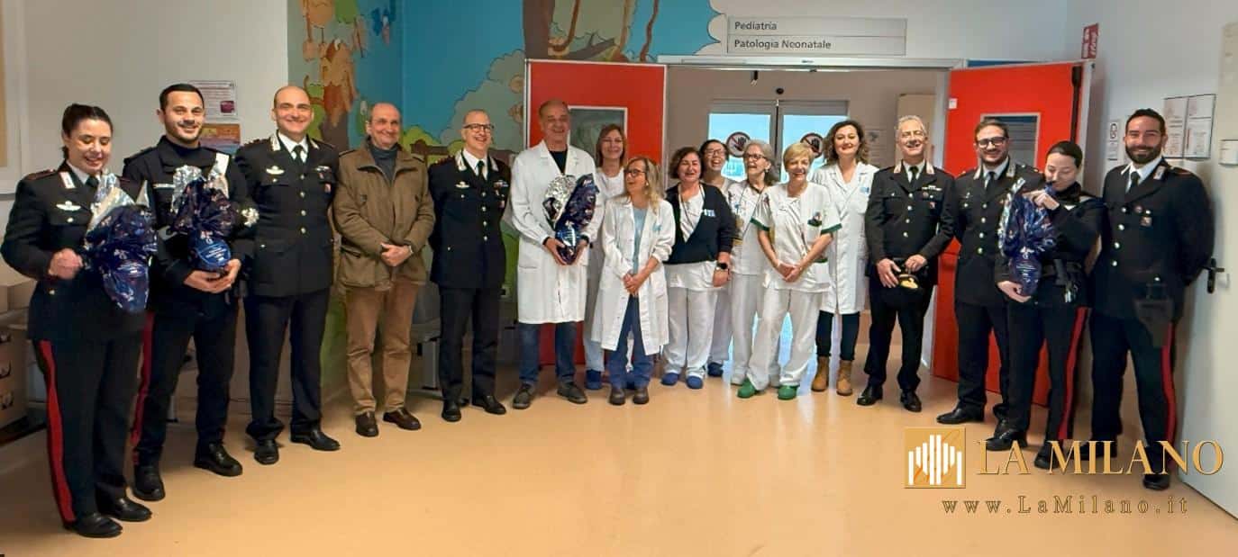 Livorno, i Carabinieri portano la Pasqua ai piccoli pazienti dell’ospedale