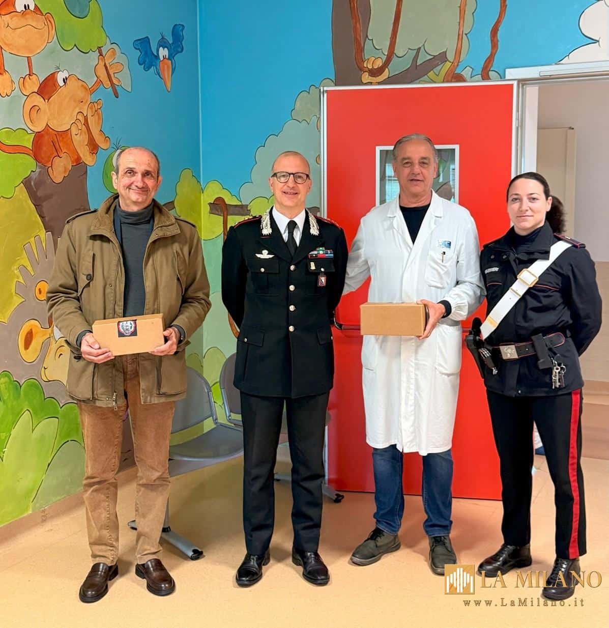 Livorno, i Carabinieri portano la Pasqua ai piccoli pazienti dell’ospedale. 