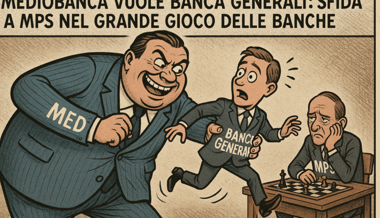Mediobanca vuole Banca Generali: sfida a Mps nel grande gioco delle banche