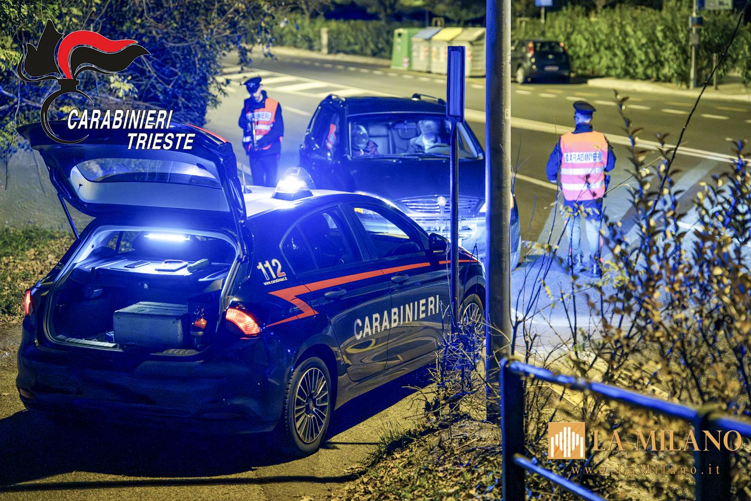 Trieste, controlli a tappeto dei Carabinieri nel weekend di Pasqua