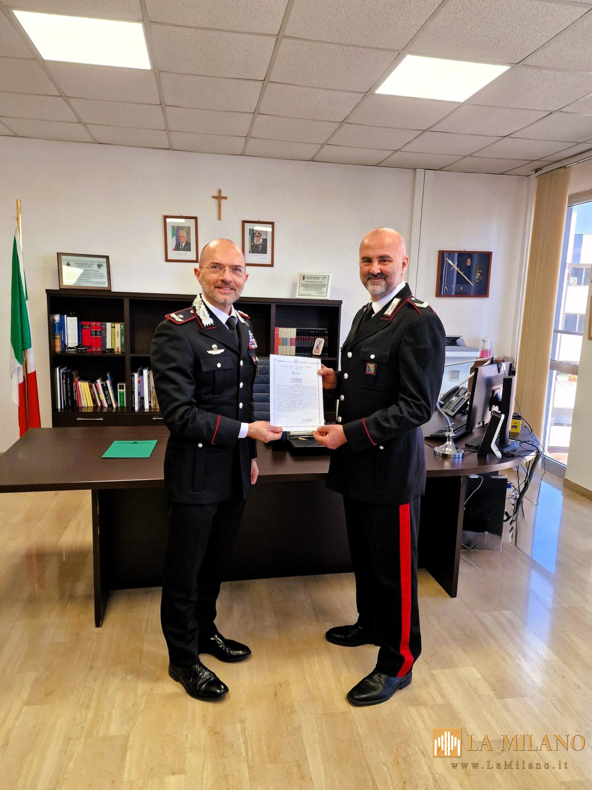 Premiazione del Vice Brigadiere Daniele Sandro Pecci per il salvataggio a Falconara Marittima