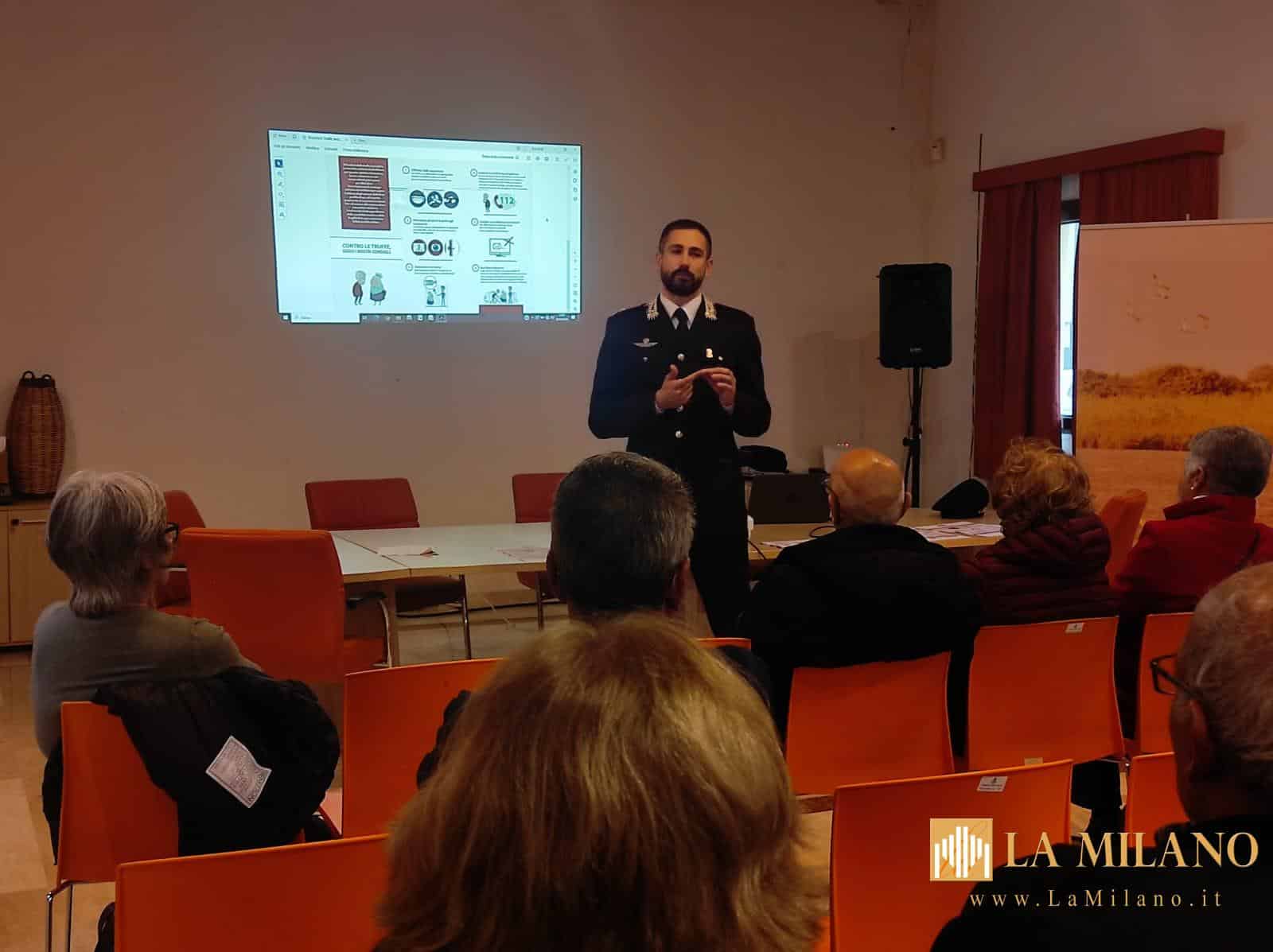 Santa Giusta, grande partecipazione all’incontro dei Carabinieri contro le truffe agli anziani