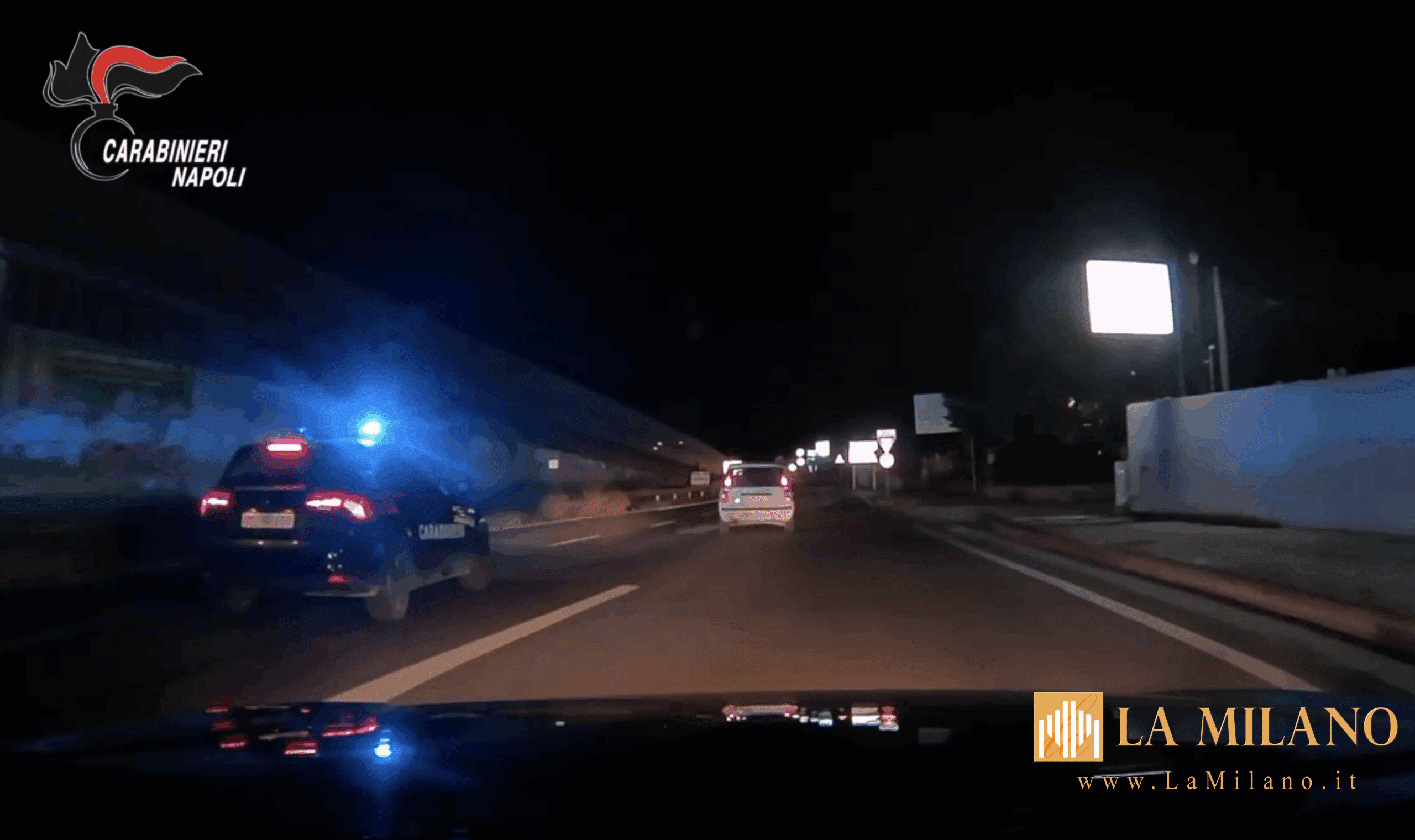 Giugliano in Campania, 10 km di fuga contromano: arrestato per resistenza e guida sotto l'effetto di cocaina