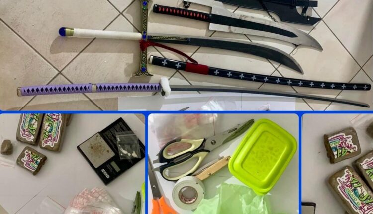 Carovigno, arrestato 43enne: In casa 650 grammi di hashish, cocaina e armi bianche