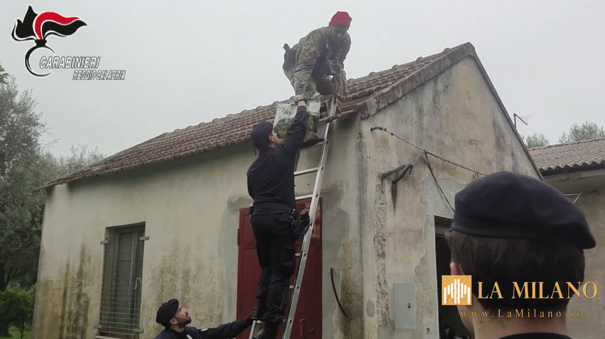 Smantellata raffineria di cocaina a Rizziconi: la droga nascosta nel sottotetto