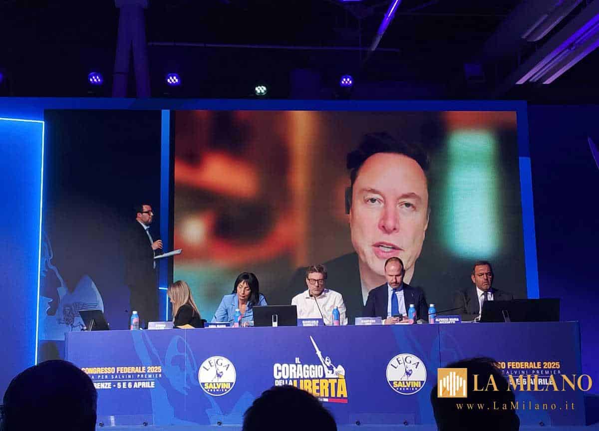 Firenze, congresso Lega tra Musk e sicurezza: Salvini guida il partito fino al 2029