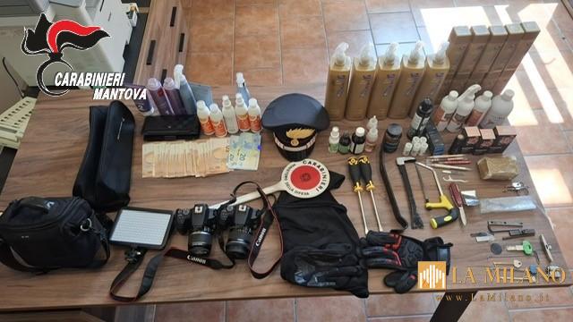 San Giorgio Bigarello: Carabinieri smantellano la banda dei furti, arrestati due malfattori
