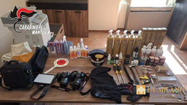 San Giorgio Bigarello: Carabinieri smantellano la banda dei furti, arrestati due malfattori