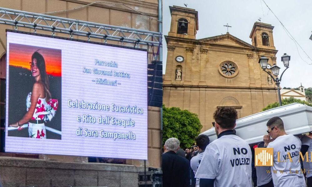 Funerali Sara Campanella: il paese si ferma, dolore a Misilmeri, lutto in Sicilia