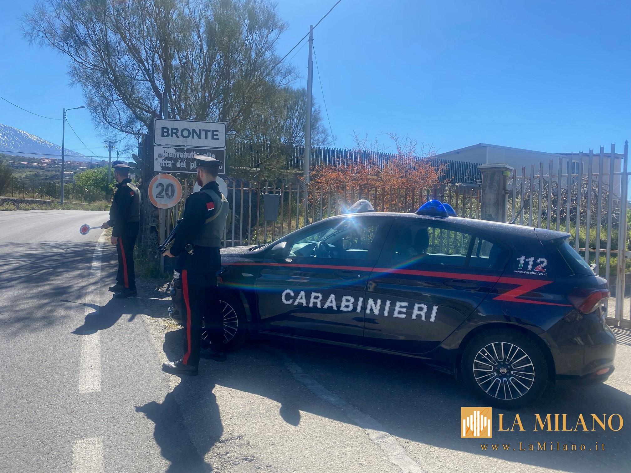 Bronte: Operazione di Controllo Straordinario dei Carabinieri per la Sicurezza del Territorio