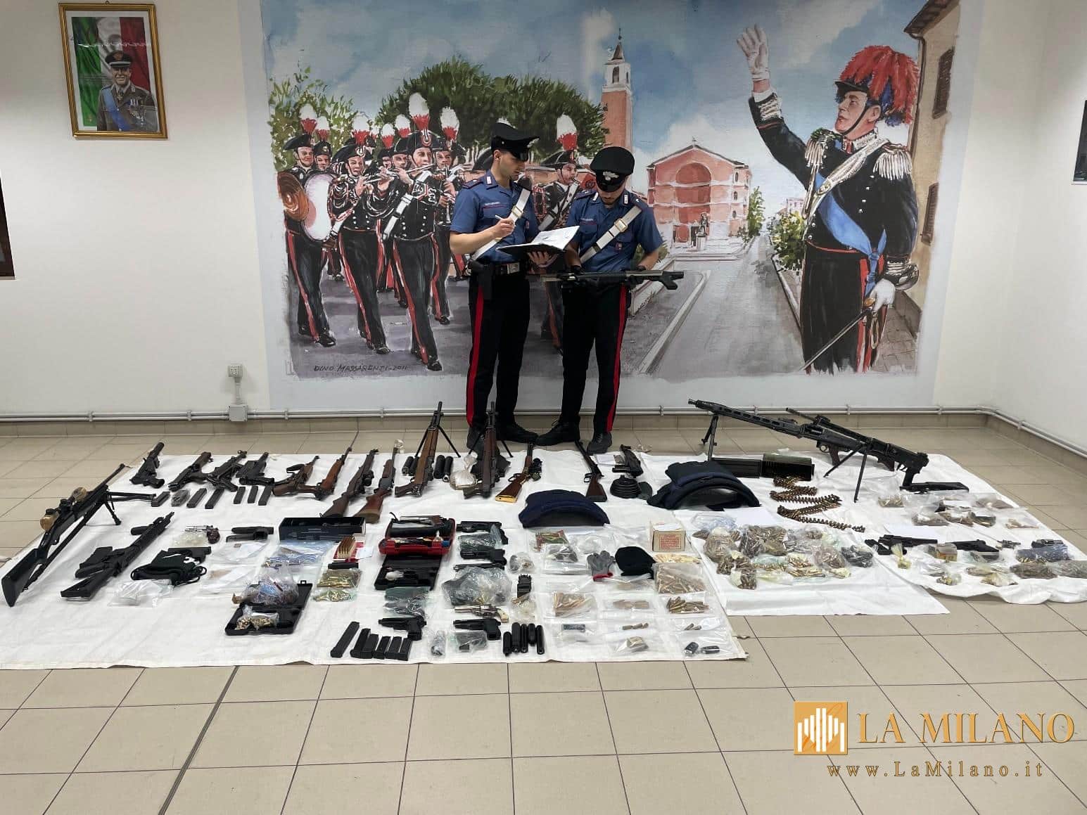 Aprilia, scoperto arsenale da guerra in un appartamento: Arrestato 46enne