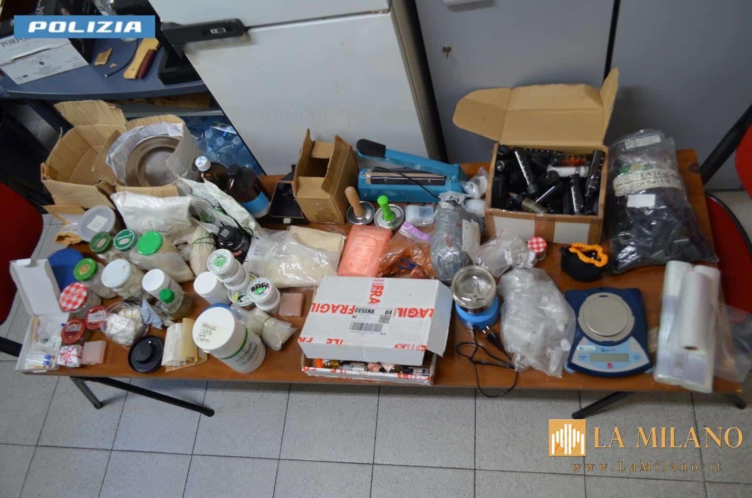 Laboratorio di droga hi-tech a Forlì: bitcoin, GHB e cocaina in casa