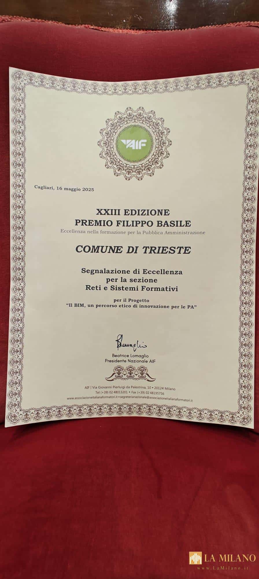 Il Comune di Trieste brilla alla XXIII edizione del Premio Basile: doppia vittoria per inclusione e innovazione digitale