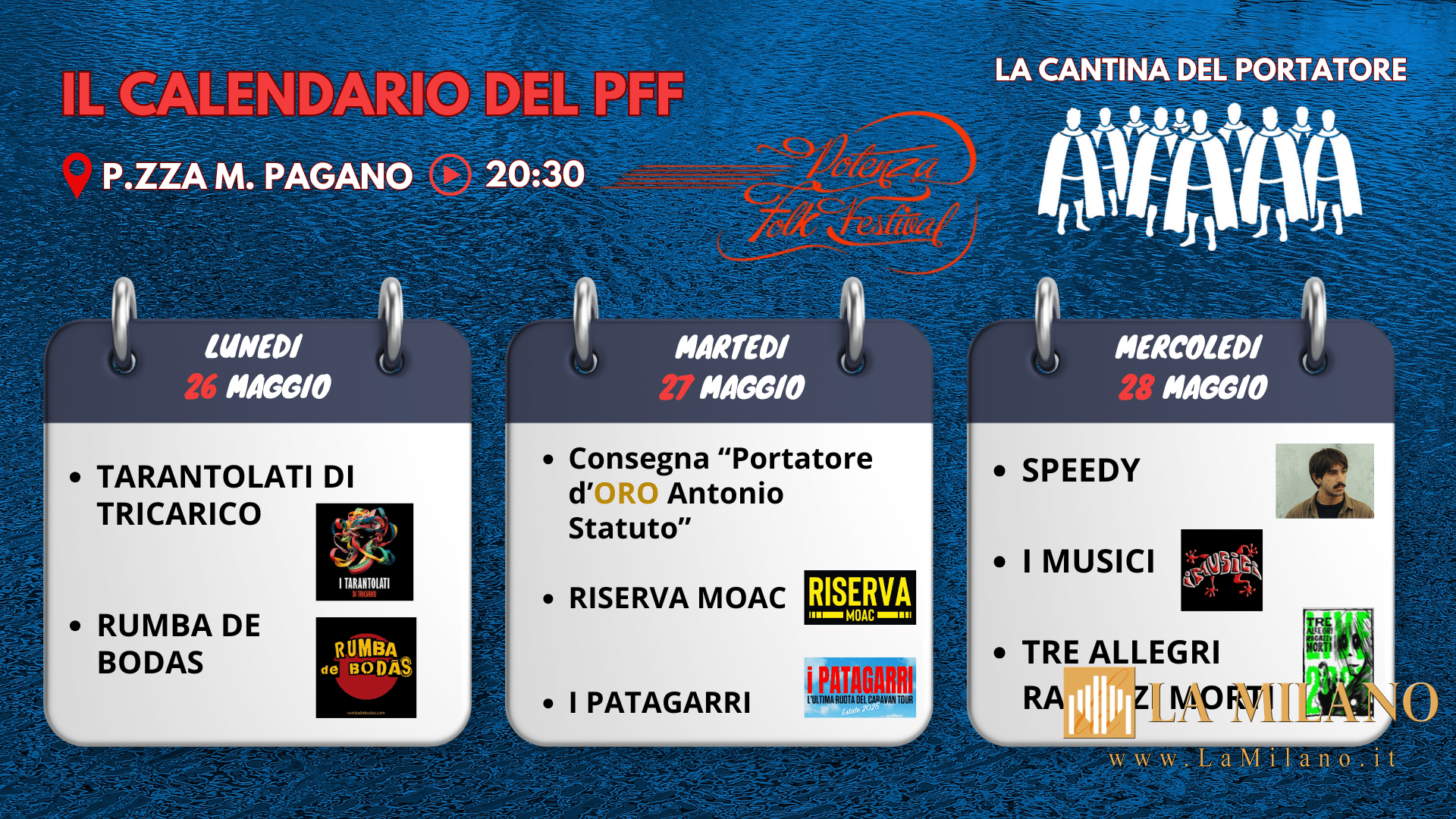 Potenza Folk Festival 2025: tre giorni di musica, tradizione e festa in onore di San Gerardo