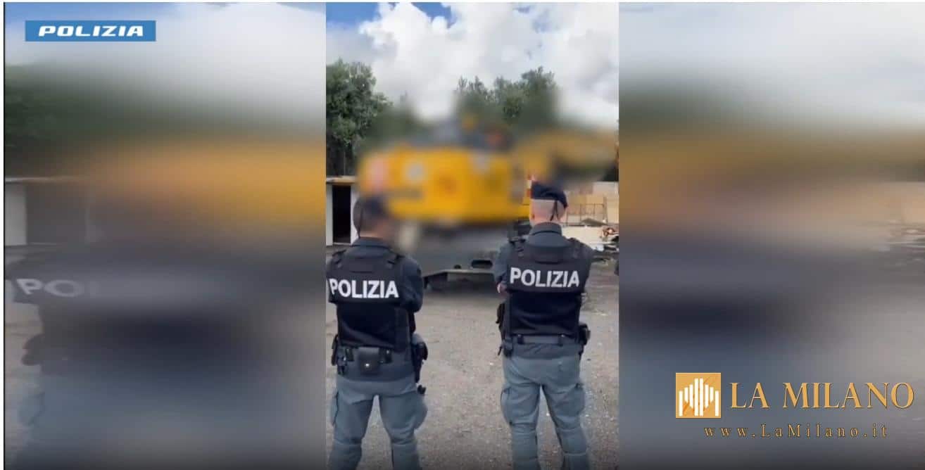 Roma, sgombero di un insediamento abusivo