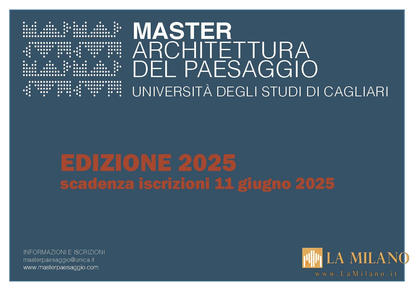 Carbonia: aperte le iscrizioni alla terza edizione del Master Internazionale in Architettura del Paesaggio
