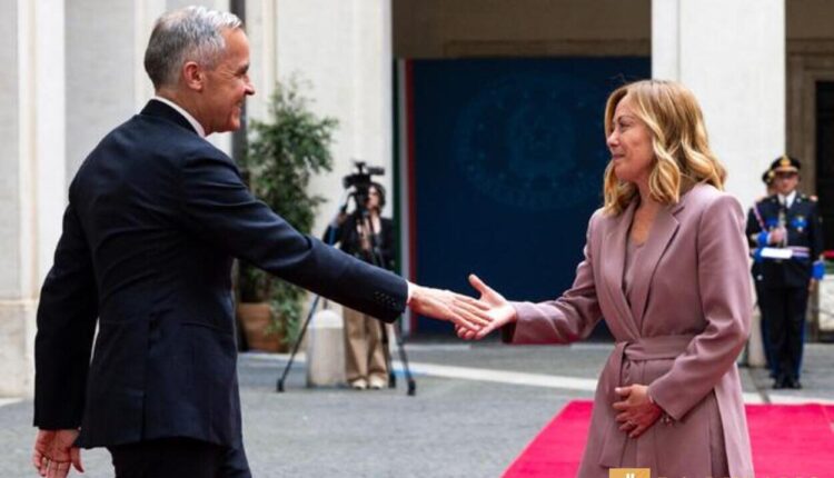 Giorgia Meloni incontra Mark Carney a Palazzo Chigi: focus su cooperazione Italia-Canada e crisi globali.