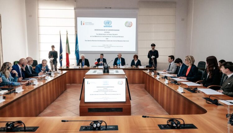 Italia e UNICRI firmano un Memorandum d’Intesa: alleanza strategica contro la criminalità globale.