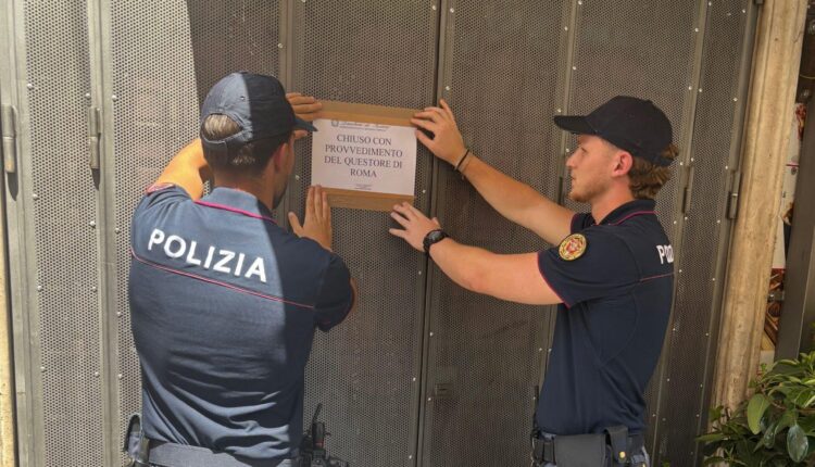 Roma, chiuso per 8 giorni bar: Droga, violenza e clienti pregiudicati