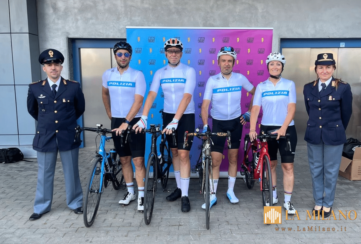 Monza, la Polizia di Stato pedala per solidarietà: primo posto alla “RideBeat” per il progetto contro l’alopecia oncologica