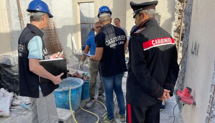 Caltanissetta, intensificati i controlli nei cantieri: Sospesa un’azienda e sanzioni per 30mila euro