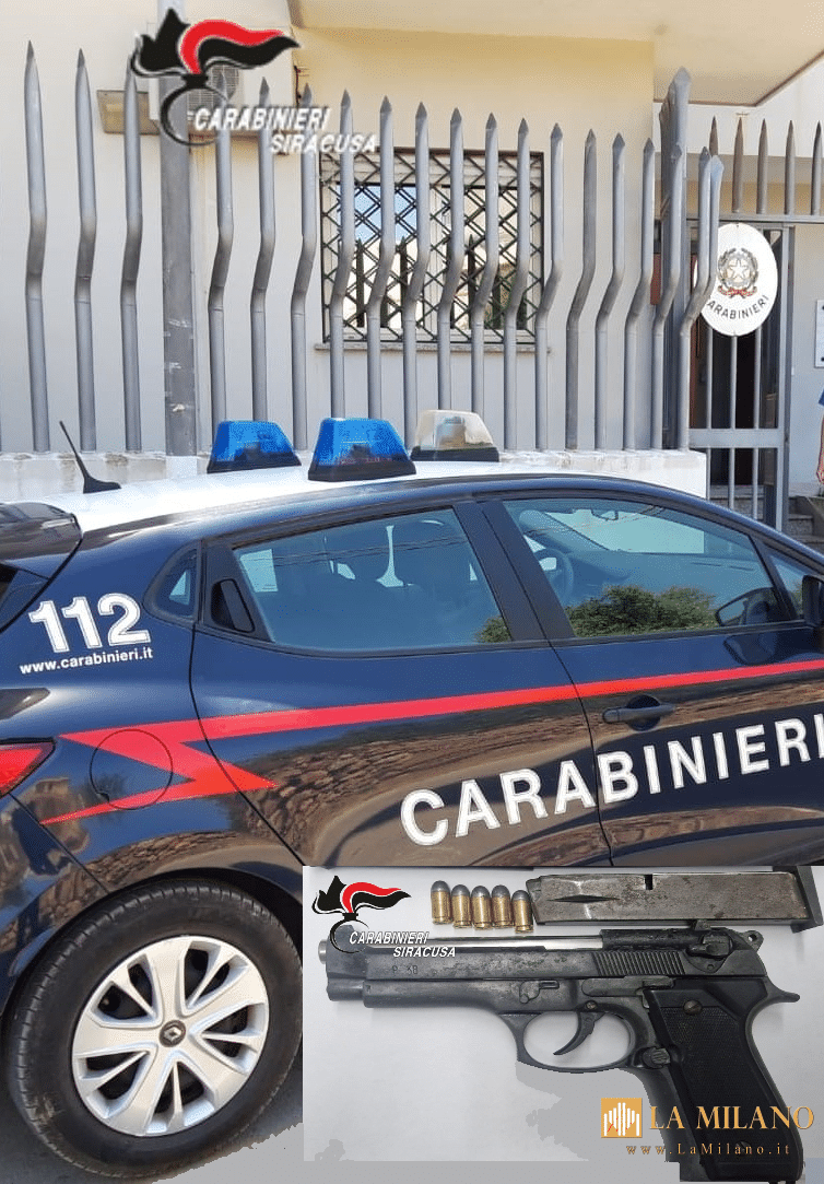 Pachino, arrestato 39enne con pistola clandestina