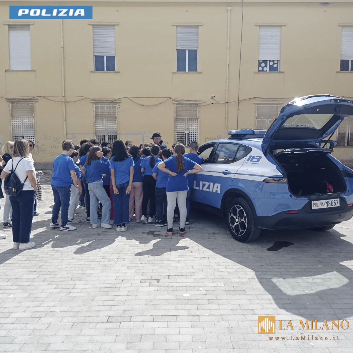 Alcamo: Giornata della legalità. La Polizia di Stato incontra gli alunni della scuola elementare “M. Montessori” per ricordare la Strage di Capaci