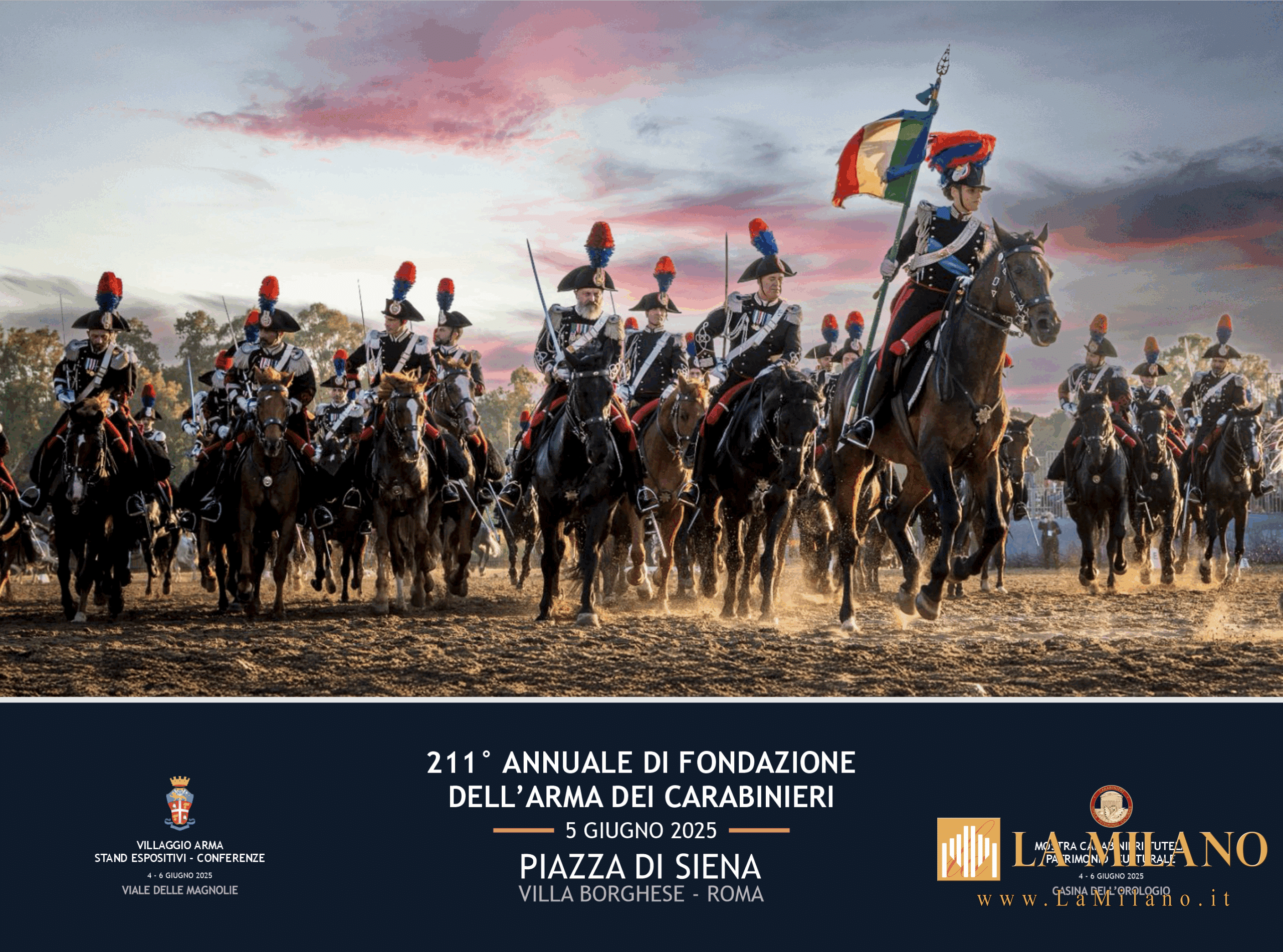 Carabinieri, 211 anni tra la gente: a Villa Borghese il “Villaggio Arma” celebra storia, innovazione e legalità.