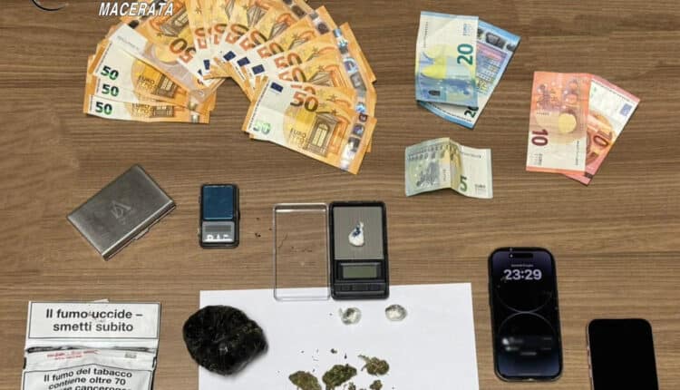 Matelica, arrestato 34enne per spaccio di cocaina: coinvolti moglie e cognato