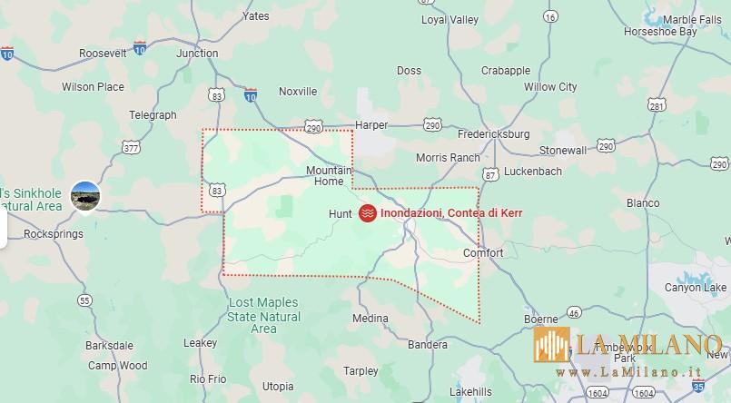 Alluvione in Texas: 24 morti e bambini dispersi a Kerr County, fiume Guadalupe in piena