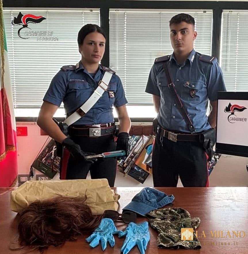 Bondeno: tenta rapina alle Poste travestito con parrucca e passamontagna, arrestato 41enne.