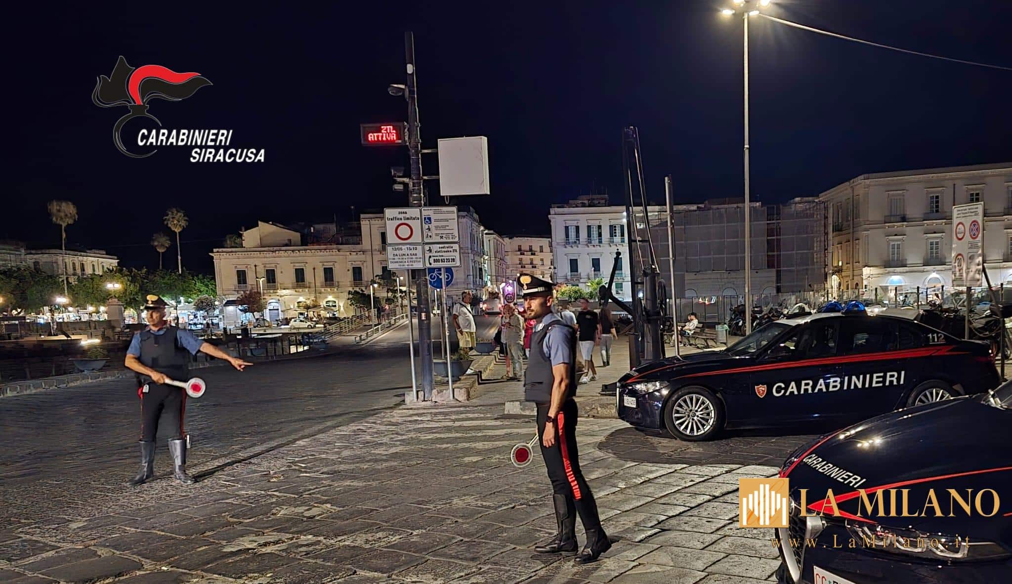 Ortigia: controlli serrati dei Carabinieri nel sabato sera.