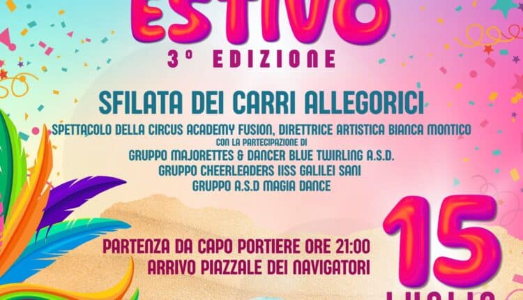 Estate in Festa a Latina: Carnevale Estivo e Notte Rosa tra spettacoli, artisti e divertimento