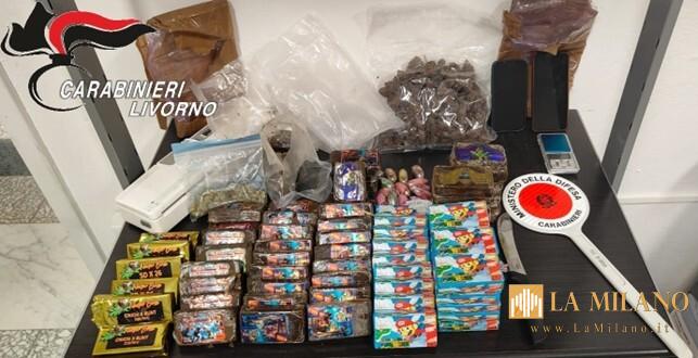 Cecina, blitz antidroga dei Carabinieri: Sequestrati 8 kg di hashish e denunciati 3 uomini