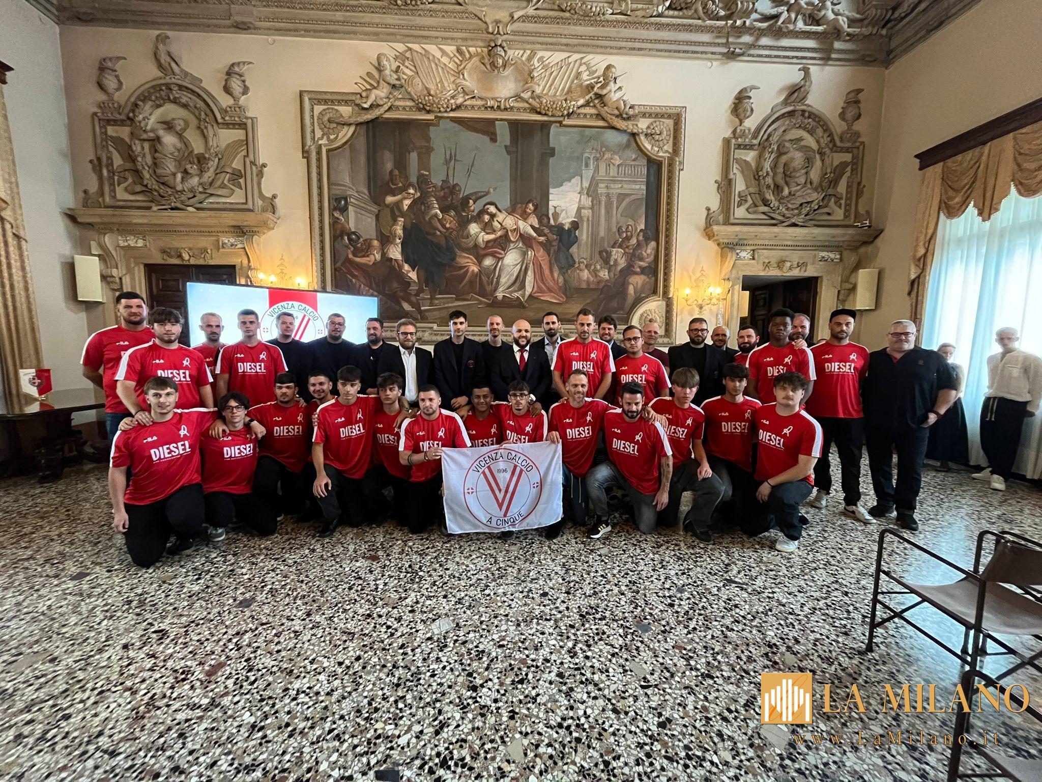 Nasce il Vicenza Calcio a Cinque: a Palazzo Trissino la presentazione della nuova società gemellata con il L.R. Vicenza