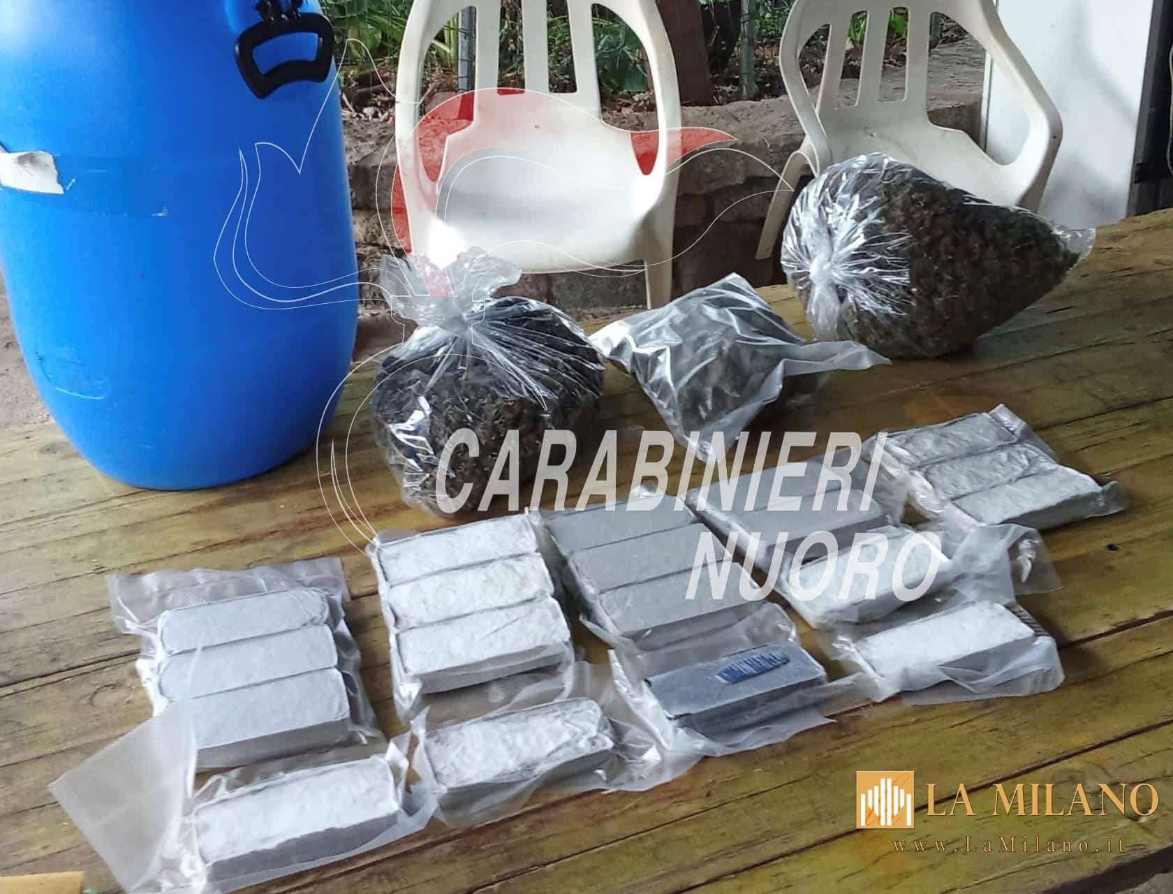 Maxi operazione antidroga a Gavoi: scoperta piantagione sotterranea di marijuana in un bunker tra le campagne