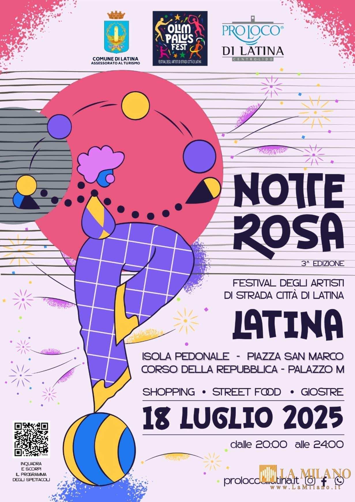 Estate in Festa a Latina: Carnevale Estivo e Notte Rosa tra spettacoli, artisti e divertimento