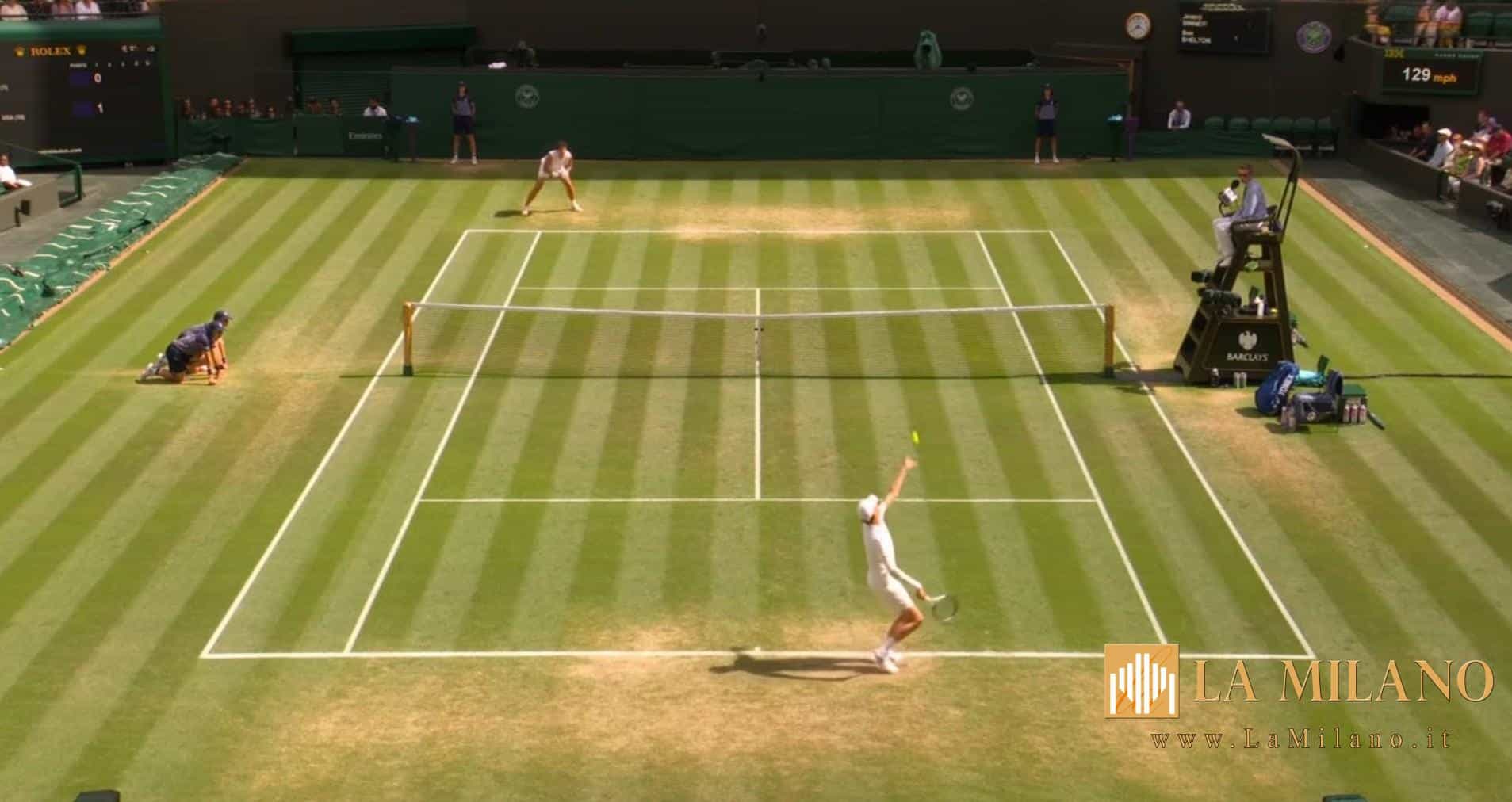 Wimbledon: Sinner spazza via Shelton in tre set, Cobolli out contro Djokovic. Sarà una semifinale super